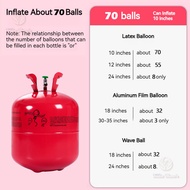 [SG Seller]  Helium Tank/Disposable Balloon Gas Tank/Helium Gas Tank for Foil balloons Latex Balloon/20/30/50/70Ball