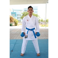 Karated Kumite uniform with slits - genuine Fujido product Code D1 platinum form Arawaza, 100% super