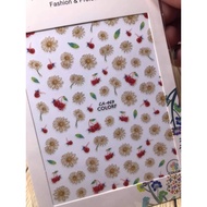 Flower and cherry nail Sticker code CA 469