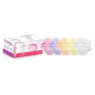 Durio 502 Stylish 3 Ply Surgical Face Mask 50s (Orange / Yellow）