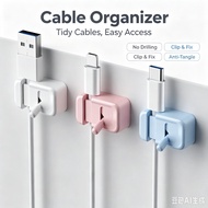 3Pcs Management Clip Cable Holder Cable Clip Under Desk Cable Management Wired Holder Cable Organize