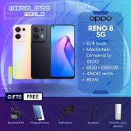 OPPO Reno 8 5G (8GB/12GB Ram + 256GB Rom) Original 1 Year Warranty