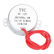 [Fast Ship] 2Pcs Synchronous Motor Synchron 15/18R/MIN CW CCW Rotation Accessory Set Kit 4W AC12V 50