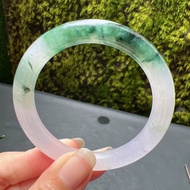 冰種翡翠天然翡翠玉鐲A玉手鐲 玉鈪 • 冰種飄花翡翠圓鐲
