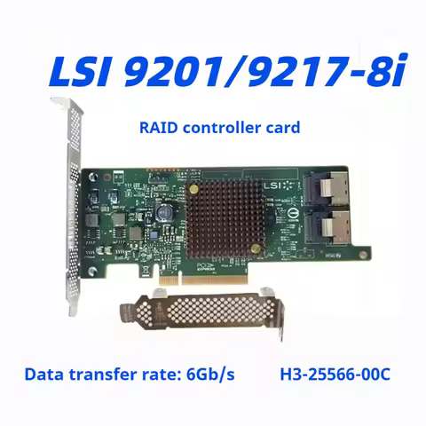 LSI 9211-8i 9207-8i 9217-8i SAS 6Gb/s HBA Card SATA Expansion IT Mode PCIe Adapter