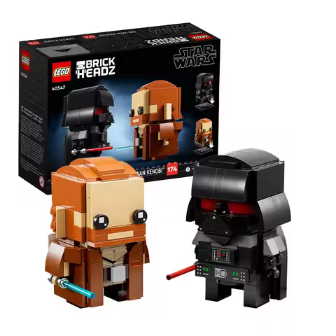 LEGO 40547 Obi Wan Kenobi and Darth Vader Creative Assembly Gift for Star Wars Fans Aged 10 and Over