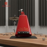 [UsusexaMY] Drumset Cowbell Sturdy Iron Mounted Drum Cowbell Clear Round Tone Music Gear for Percuss