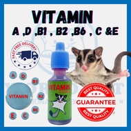 [Ready Stock]  Supplement Vitamin A ,D ,B1 , B2 ,B6 , C and E Sugar Glider | Supplemen  Sugar Glider