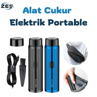 AC01 - Alat Mesin Cukur Potong Jenggot Travel Portable USB Mini Shaver