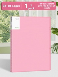 Layered Transparent B4 File Folder 40 Pages