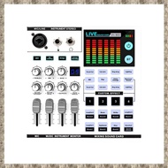 Studio Recording Live Sound Card Audio Interface Mixer Sound Card for KTV Karaoke Live Broadcast Pho