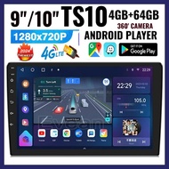 TS10 4G Car Multimedia MP5 Audio Bluetooth Wireless Android Player 9'' 10'' INCH 4GB RAM + 32GB