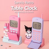 Sanrio My Melody / Kuromi LED Retro Table Alarm Clock cum Mood Lamp / Wireless Silent Mouse (From Korea)