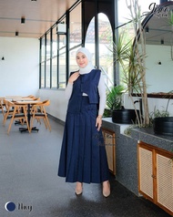 Jisoo Set Rok Vest Salur Kece Ori Al Hasan Collection