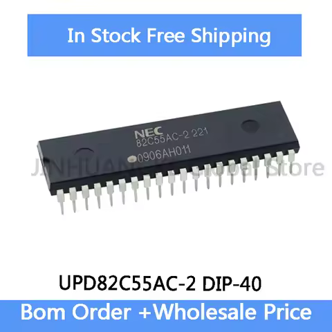 2-10Pcs UPD82C55AC 82C55AC-2 D82C55AC-2 UPD82C55AC-2 8255 DIP-20 IC Chip In Stock Wholesale