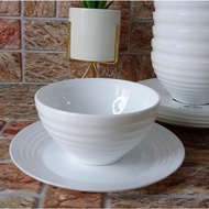 Set of 10 children's glass rice bowls (cups) Luminarc Harena N5418- 12cm, clean glass safe for healt
