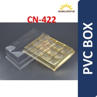 12 CAVITY PVC CASE WITH COVER (GOLD) CN422-10PCS