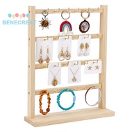 1set Density Board Jewelry Displays for Bracelets Earrings Moccasin 29.8x8.4x37.1cm