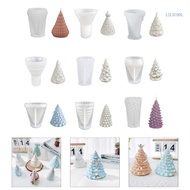 【CH】 Christmas Tree  Moulds  Soap Wax Molds Jewelry Holder Ornament