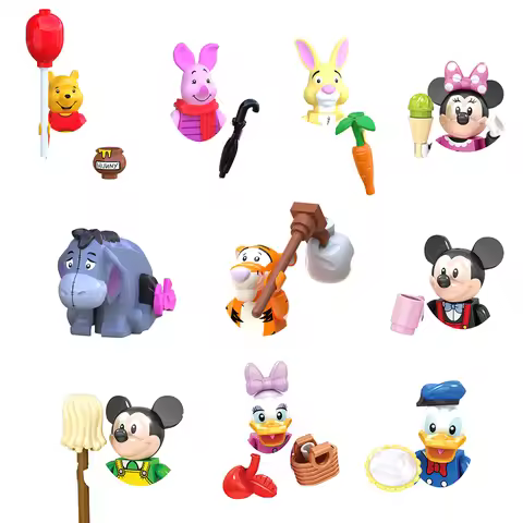 Disney Mickey Mouse Series Mini Building Blocks Mickey & Minnie figures Role Play Collectible Gift T