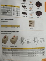 แมกเนติก พร้อมกล่อง (ENCLOSED MOTOR STARTER) MODEL RATED HEATING CURRENT ITH (A) L W H1 H2 C1 C2 D P