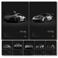 ALIB Modern Pop Wall Art German Luxury Supercar 911 GT3 RS Turbo HD Canvas Painting Poster Home Bedr