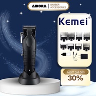 Kemei KM-2296 Professional Hair Trimmer | Powerful, Quiet Engine | Special Design Blade | 8 Diverse 