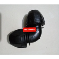 Equal elbow 63mm 3,63mm pipe connection, compression fitting hdpe
