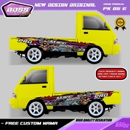 PK 05 - STIKER DECAL MOBIL GRANMAX PICKUP TRITON L300 STRADA DMAX FUTURA HILUX GRATIS CUSTOM NAMA