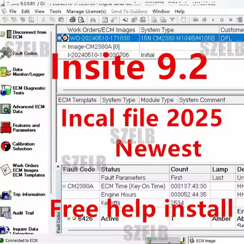 Newest For Cummins Insite 9.2 9.1 Pro Unexpire with INCAL File 2025 Diagnostic software Calterm 5.16