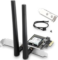 WiFi 6E AX210 PCIe Card, AX5400 Tri-Band Wireless Network Card with Bluetooth 5.3, Ultra-Low Latency