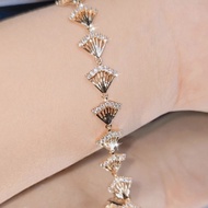 VIRAL 18K GOLD FAN BRACELET 18k gold bracelet