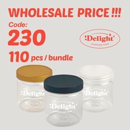 🔥Wholesales🔥[SP230 x 110Pcs]H89 x W75mm PET jar bottle plastic container biscuit jar biskut containe