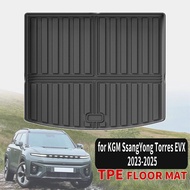 yyyfor KGM SsangYong Torres EVX 2023-2025 Luxury Eco TPE Car Trunk Pads, Odorless Non-Toxic Custom F