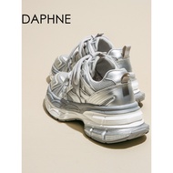 Daphne Silver Thick-Soled Daddy Shoes - Autumn 2025 Light & Comfortable Women's Casual Shoe