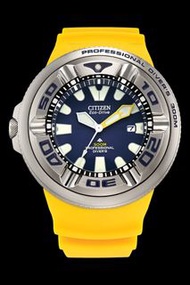 佐敦門市 現貨 100% 全新 Citizen BJ8058-06L BJ8058 BJ8050 Professional Diver 200m Yellow Blue Ecozilla 煙灰缸 As