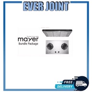 MAYER MMSI900 SLIMLINE HOOD (90CM) + MAYER MMSS882 BUILT-IN GAS HOB 2 BURNERS PACKAGE