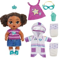 Baby Alive Super BFF Tilly Tinker Black Hair Dress Up Baby Doll Playset, 11 Inches,