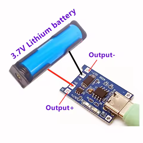 3.7V Lithium Battery Charger 5V 1A 2A Li-ion Lipo Battery Charging Protect Two-in-one Module Micro U