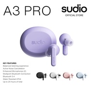 Sudio A3 Pro True Wireless Bluetooth On-Ear Earbuds