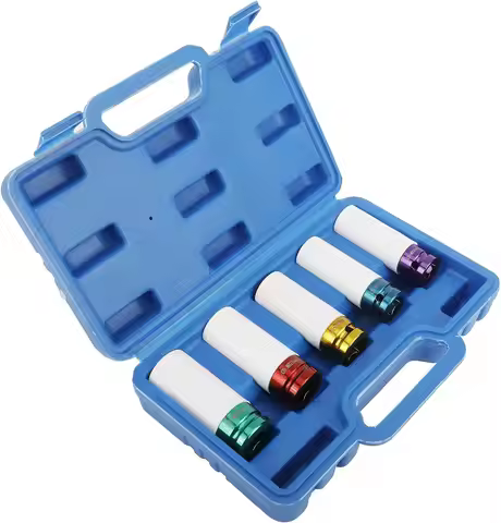 Drive Wheel Protector Impact Socket Impact Sleeve Set Durable Plastic Sleeves 15mm, 17mm, 19mm, 21mm