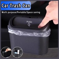 MYCar Dustbin Box Car Hanging Flip Lid Dustbin Pressing Type Storage Box Portable Leakproof Car Dust
