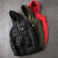 [鯨挑細選]NIKE Air Jordan 海外版長板外套 紅黑綠三色可選 防風防寒 M-3XL