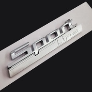 【User-friendly】 3D Silver ABS Sport LINE Luxury LINE Side Emblem For BMW 2 3 4 5 7 Series GT Fender 