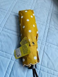 日本 超輕量 防UV晴雨傘 黃色波點