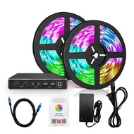 7RUL TV LED Backlight Without Camera WiFi TV LED Strip Lights With HDMI Sync Box, Game Bedroom Decor