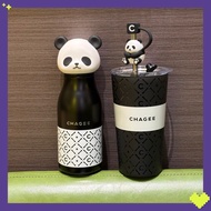 2026 CHAGEE Panda insulated cup, stainless steel straw cup, table cup, travel cup