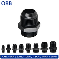 Fitting AN4 AN6 AN8 AN10 AN12 AN16 AN20 Male Flare to Male ORB O-Ring Reducer Adaptor Straight Conne