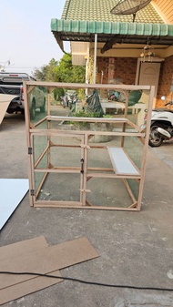 กรงสัตว์เลี้ยง D.I.Y ชั้นนอนเเนวยาว ขนาด120*100*100