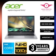 Acer Aspire 3 A315-510P-33QW 15.6'' FHD Laptop Pure Silver ( I3-N305, 8GB, 512GB SSD, Intel, W11, HS